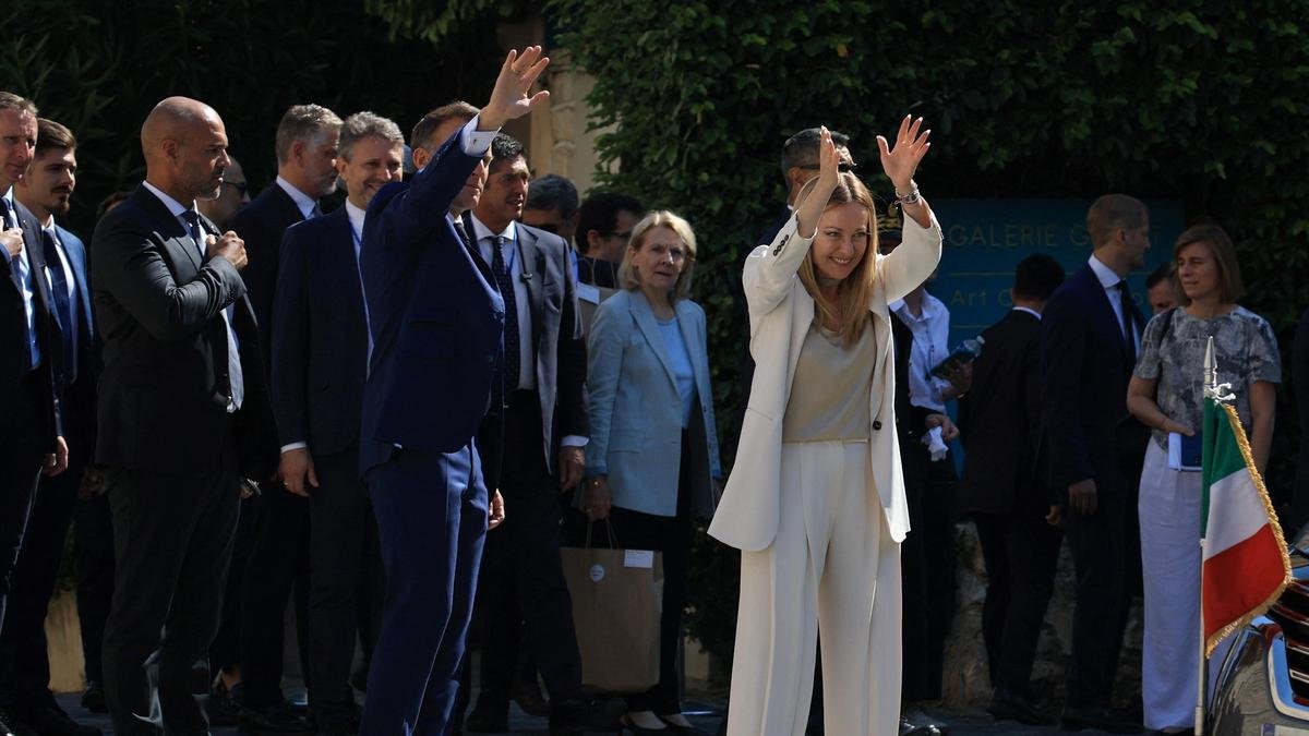 Macron hosts Meloni for Riviera talks after Trump rift
