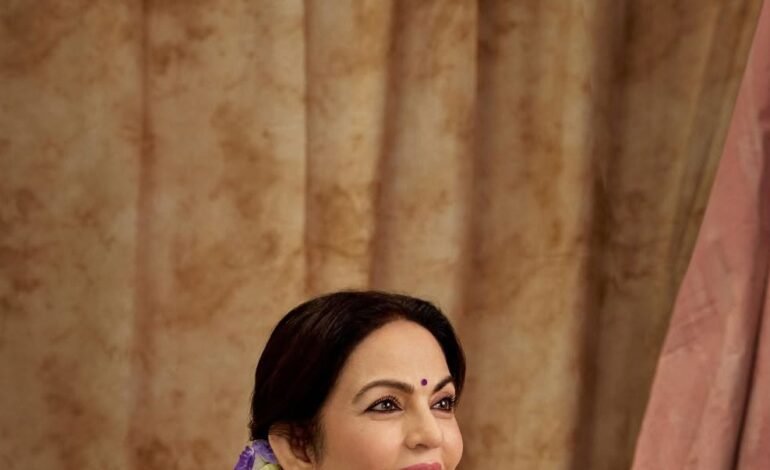 Nita Ambani’s hand-embroidered chikankari sari took more than a year to make