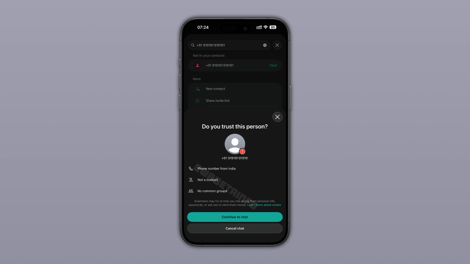 WhatsApp may now warn users before they message unfamiliar numbers: Report | Technology News